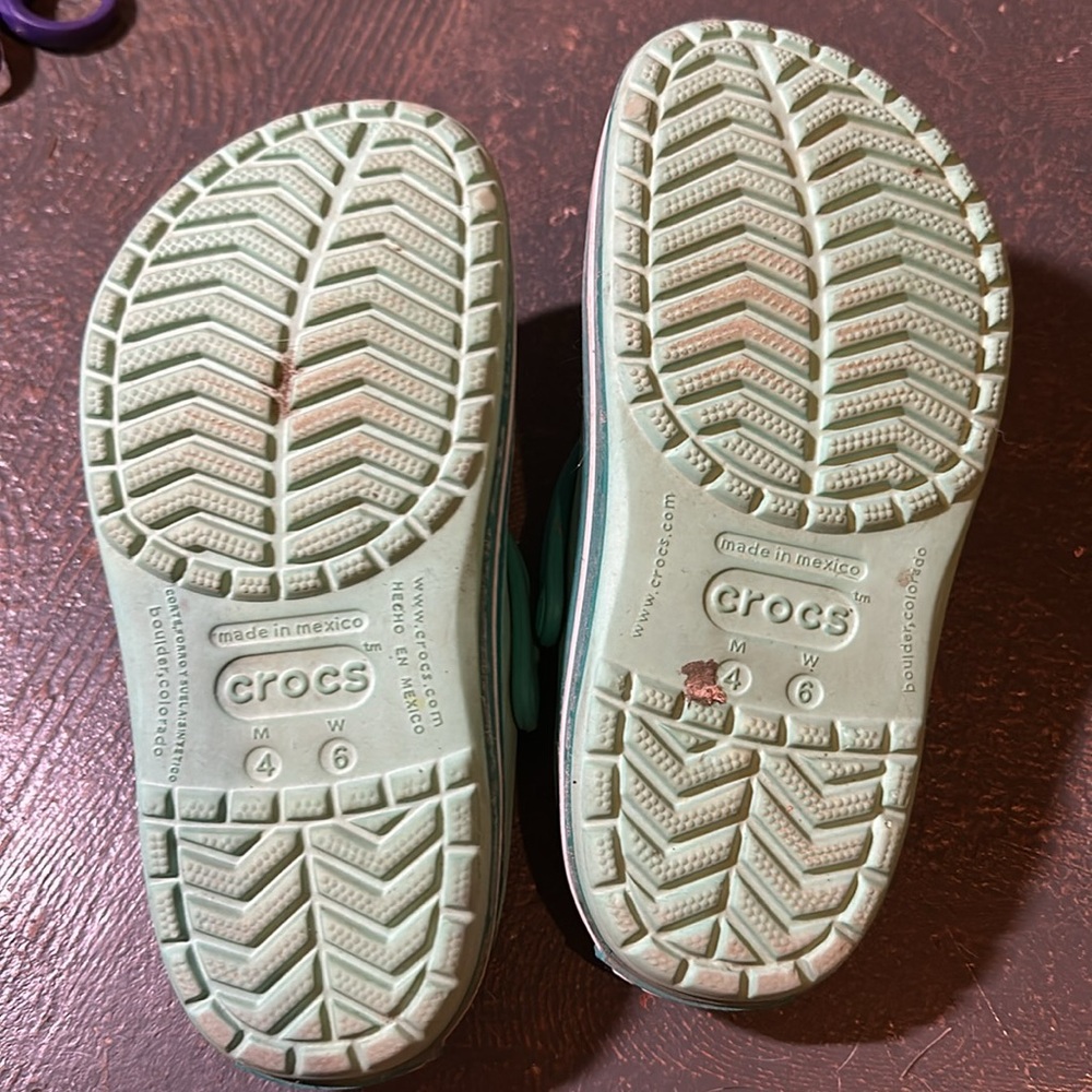 Turquoise crocs - Picture 3 of 3